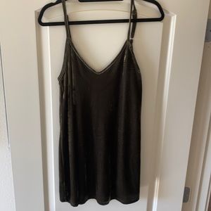SEEK THE LABEL Olive green velvet mini dress!!
